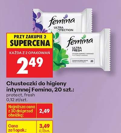 Chusteczki do higieny intymnej Femina 20 szt