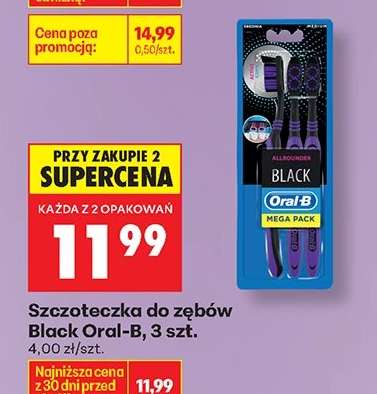Szczoteczka do zębów Black Oral - B , 3 szt
