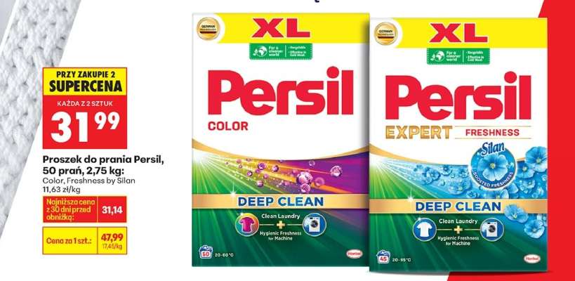 Proszek do prania Persil, 50 prań, 2,75 kg