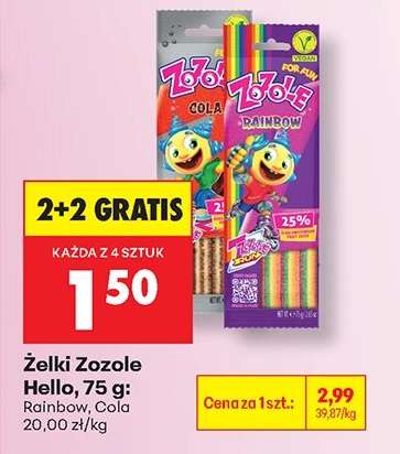 Żelki Zozole Hello, 75 g