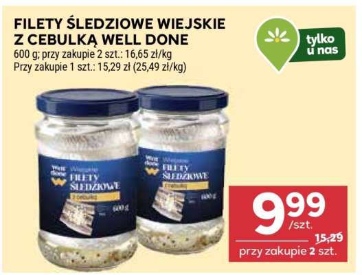 FILETY ŚLEDZIOWE WIEJSKIE Z CEBULKĄ WELL DONE