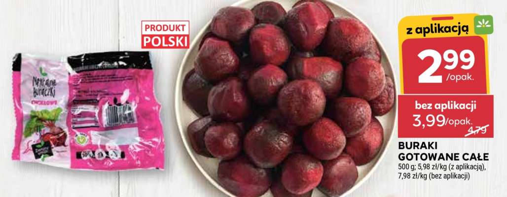 Buraki gotowane całe