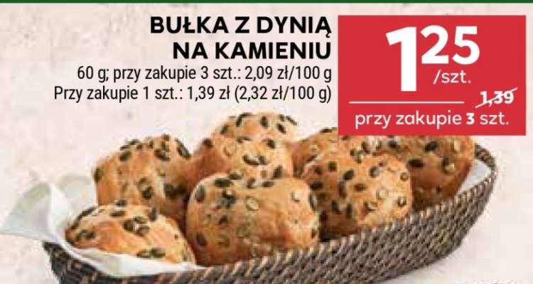 Bułka z dynią na kamieniu
