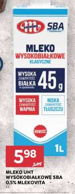 MLEKO UHT WYSOKOBIAŁKOWE SBA 0,5% MLEKOVITA