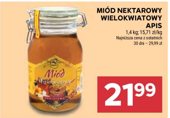 Miód nektarowy wielokwiatowy Apis