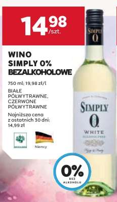 Wino Simply 0% Bezalkoholowe