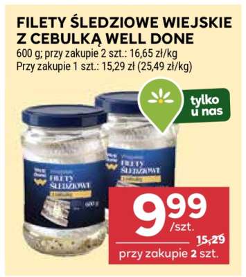 FILETY ŚLEDZIOWE WIEJSKIE Z CEBULKĄ WELL DONE