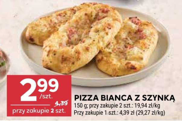 PIZZA BIANCA Z SZYNKĄ