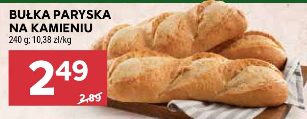 Bułka paryska na kamieniu