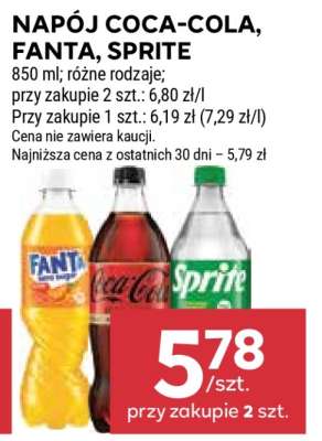 Napój Coca-Cola, Fanta, Sprite