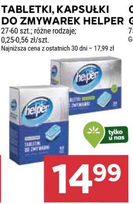 Tabletki, kapsułki do zmywarek Helper
