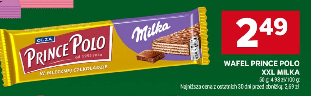 Wafel Prince Polo XXL Milka