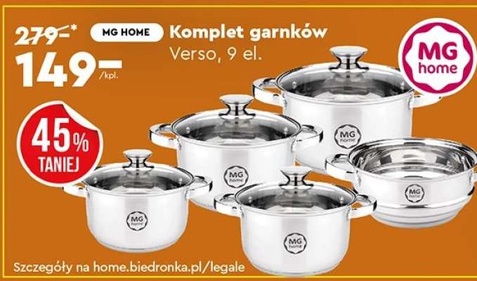 Komplet garnków Verso, 9 el.