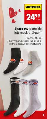Skarpety damskie lub męskie 3 pak