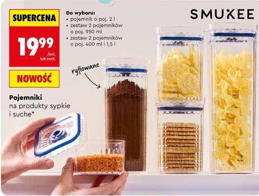 Pojemniki na produkty sypkie i suche