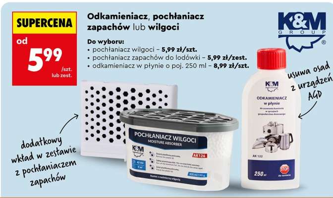 Odkamieniacz, pochłaniacz zapachów lub wilgoci