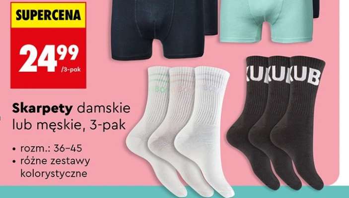 Skarpety damskie lub męskie 3 pak