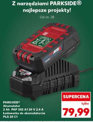 PARKSIDE® Akumulator 2 Ah PAP 202 A1 20 V 2,4 A ładowarka do akumulatorów PLG 20 C1