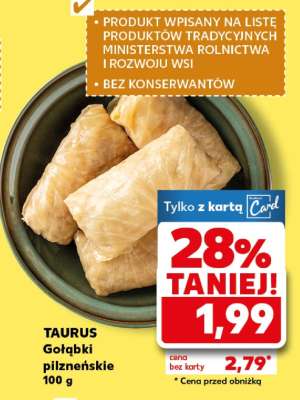 TAURUS Gołąbki pilzneńskie 100 g