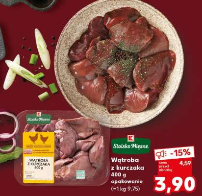 Wątroba z kurczaka 400 g opakowanie (~1 kg 9,75)