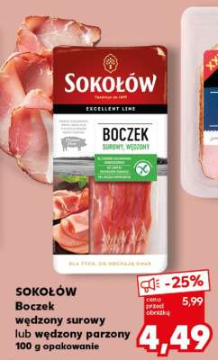 SOKOŁÓW Boczek wędzony surowy lub wędzony parzony