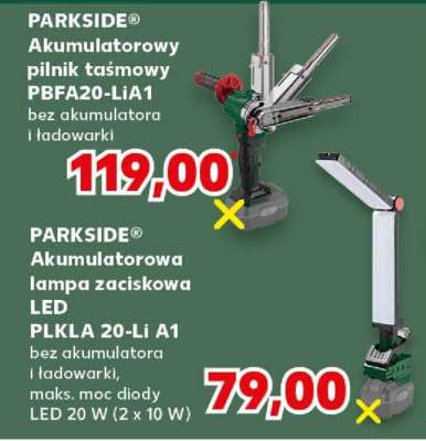 PARKSIDE® Akumulatorowy pilnik taśmowy PBFA20-LiA1