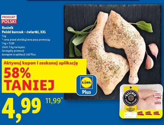 RZEŹNIK Polski kurczak – ćwiartki, XXL