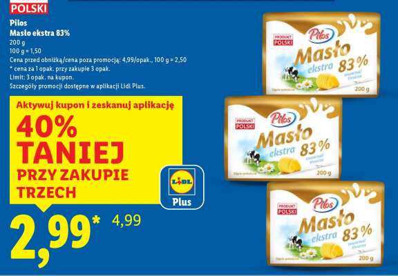 PILOS Masło ekstra 83%