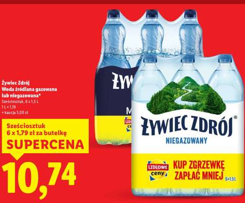 Żywiec Zdrój Woda źródlana gazowana lub niegazowana