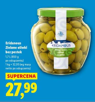 ERIDANOUS Zielone oliwki bez pestek