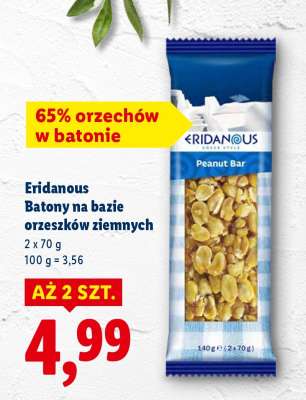 Eridanous Batony na bazie orzeszków ziemnych