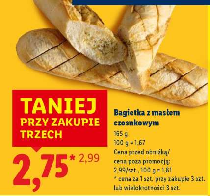 Bagietka z masłem czosnkowym