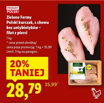 Zielone Fermy Polski kurczak, filet z piersi