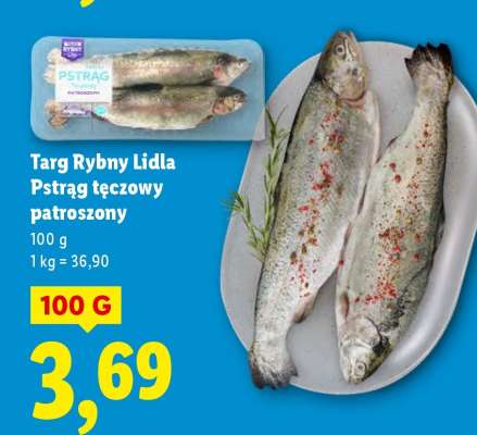 TARG RYBNY LIDLA Pstrąg tęczowy patroszony