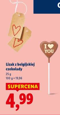 Lizak z belgijskiej czekolady