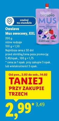 OWOLOVO Mus owocowy XXL