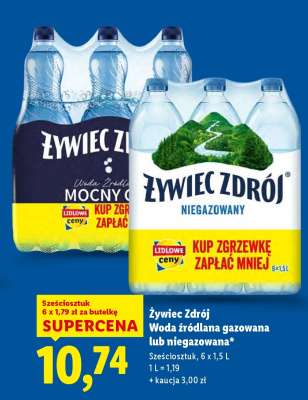 Żywiec Zdrój Woda źródlana gazowana lub niegazowana