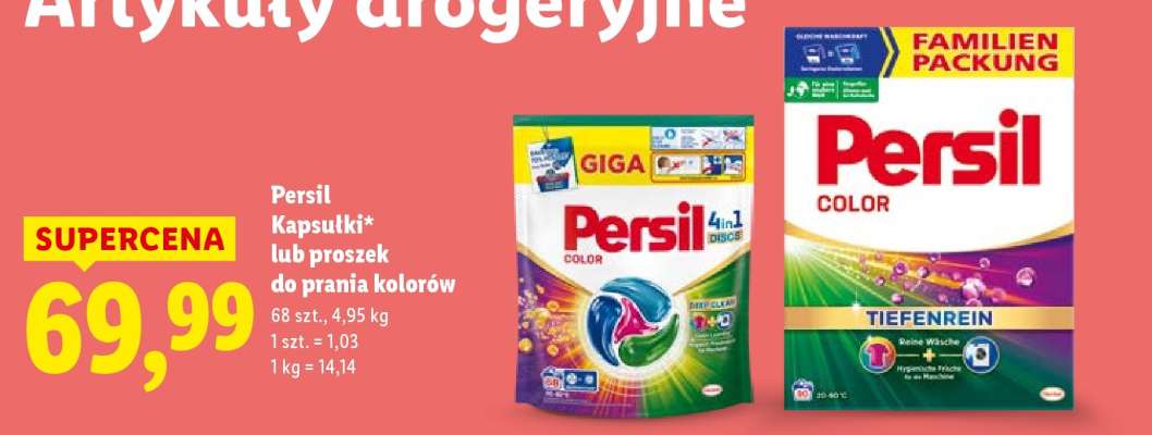 Persil Kapsułki lub proszek do prania kolorów