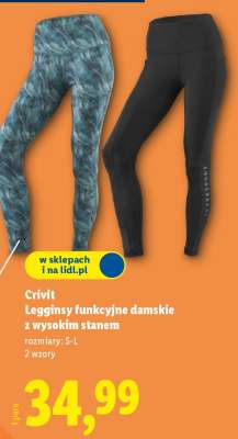 Crivit Legginsy funkcyjne damskie z wysokim stanem