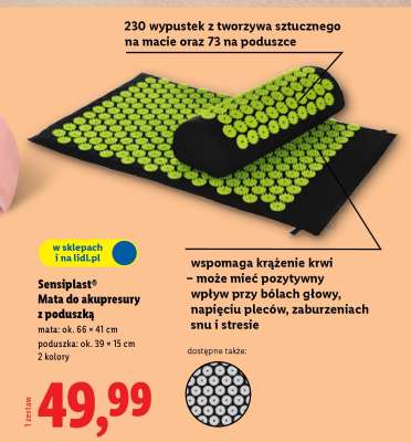 Sensiplast® Mata do akupresury z poduszką