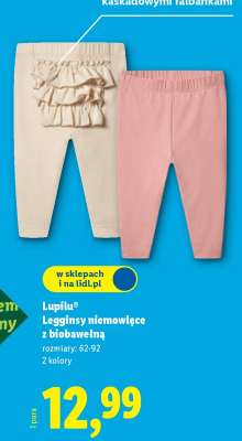 Lupilu® Legginsy niemowlęce z biobawełną