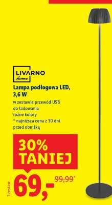 Lampa podłogowa LED, 3,6 W