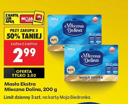 Masło Ekstra Mleczna Dolina 200 g