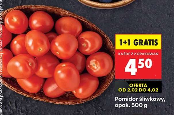 Pomidor śliwkowy opak . 500 g