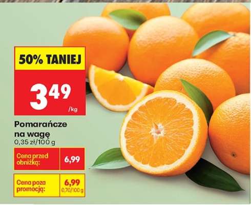 Pomarańcze na wagę