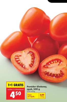Pomidor śliwkowy opak . 500 g