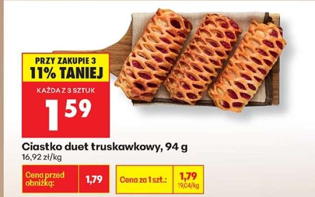 Ciastko duet truskawkowy 94 g