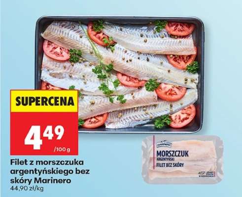 Filet z morszczuka argentyńskiego bez skóry Marinero