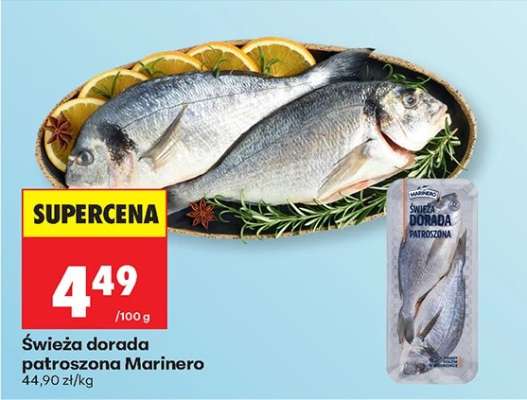 Świeża dorada patroszona Marinero