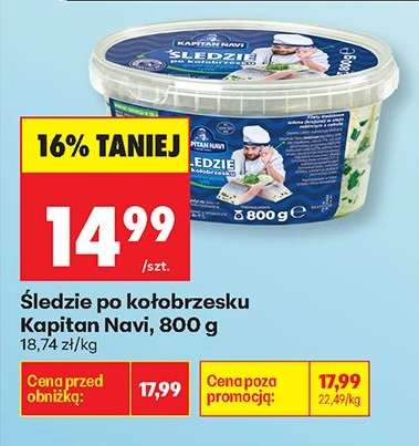 śledzie po kołobrzesku Kapitan Navi 800 g